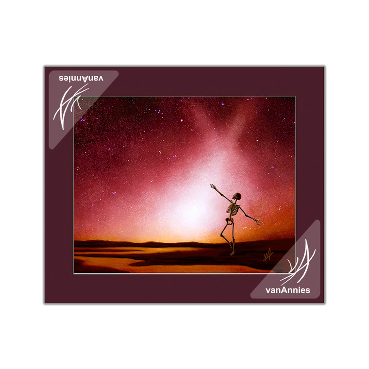 Dancing to the Dust of Mars Matted Print (RETIRED)