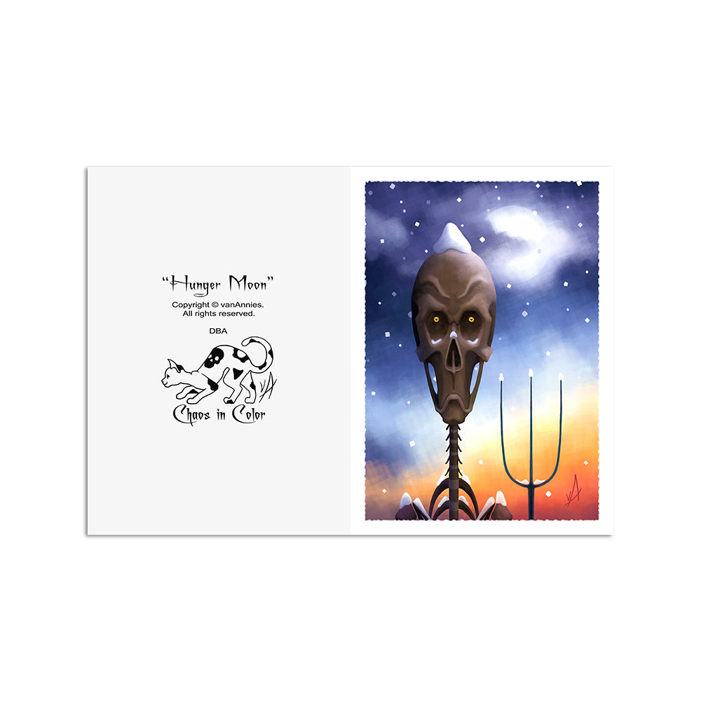 Hunger Moon Art Card Print