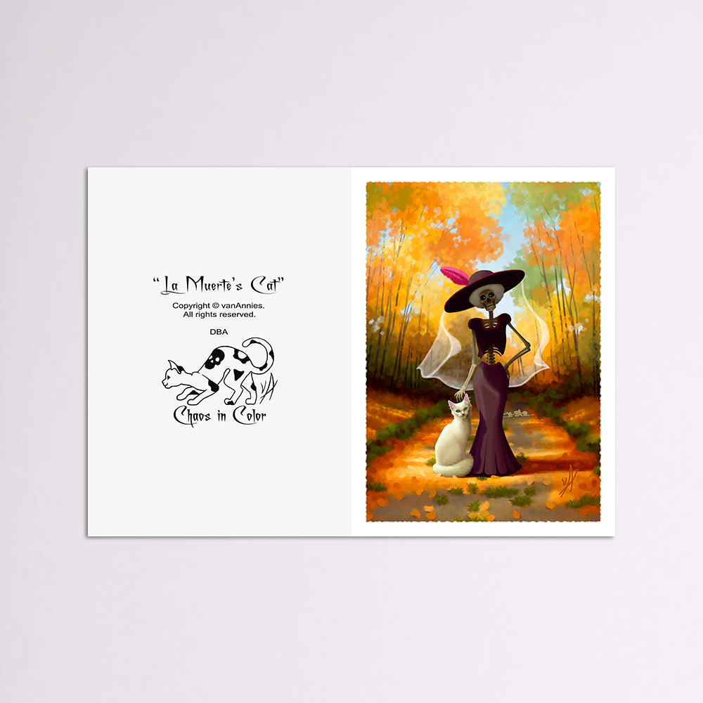 La Muerte's Cat 5x7