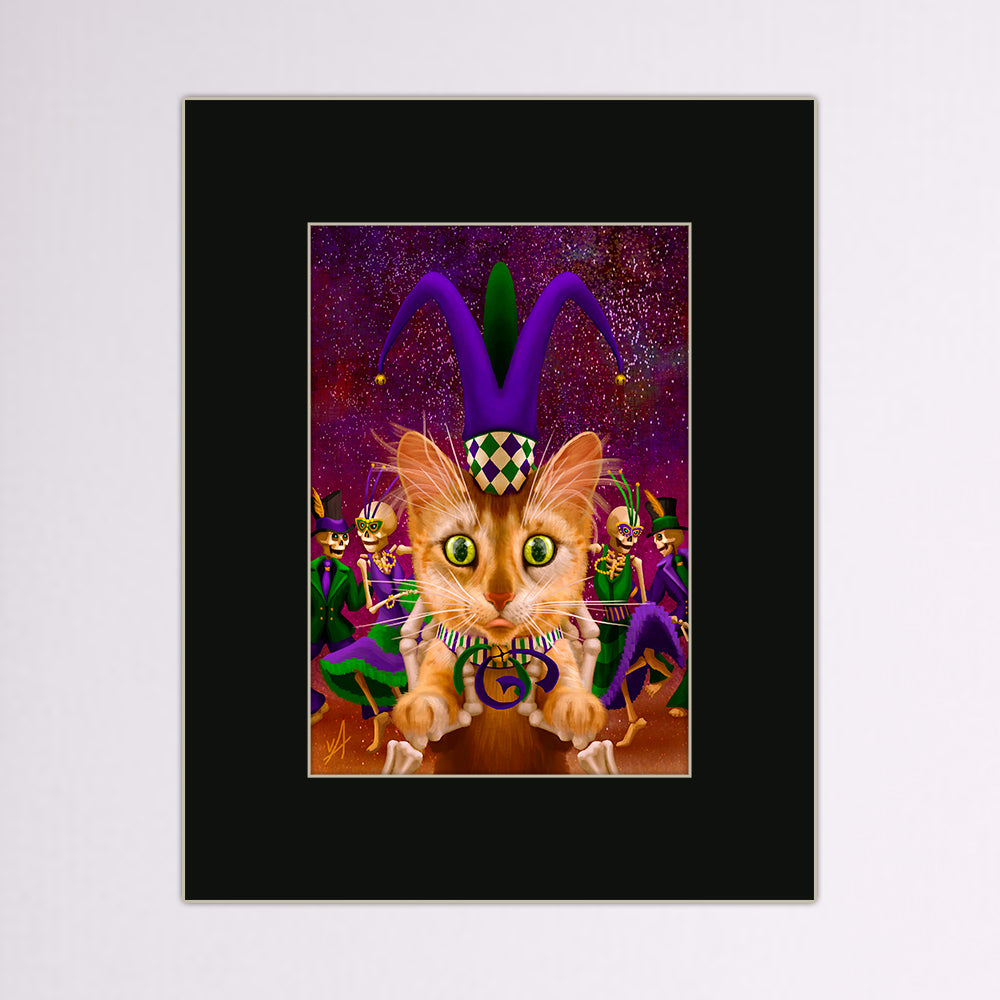 Mardi Gras Matted Print