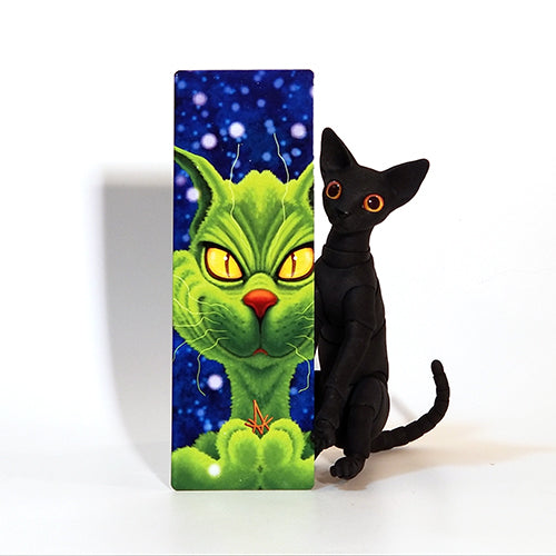 Meowster Grinch! Metal Bookmark