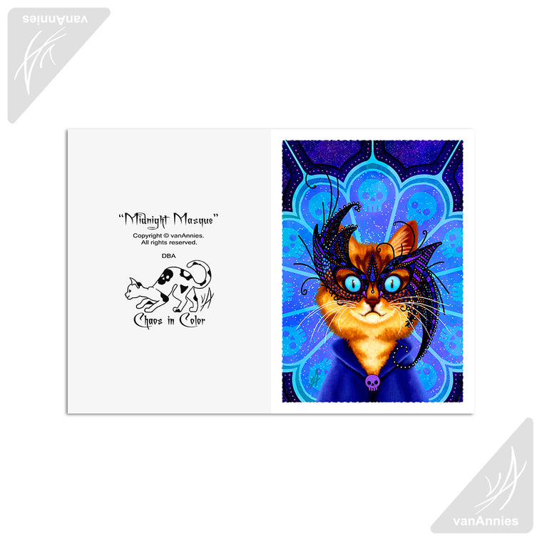 Midnight Masque 5x7 Art Card Print