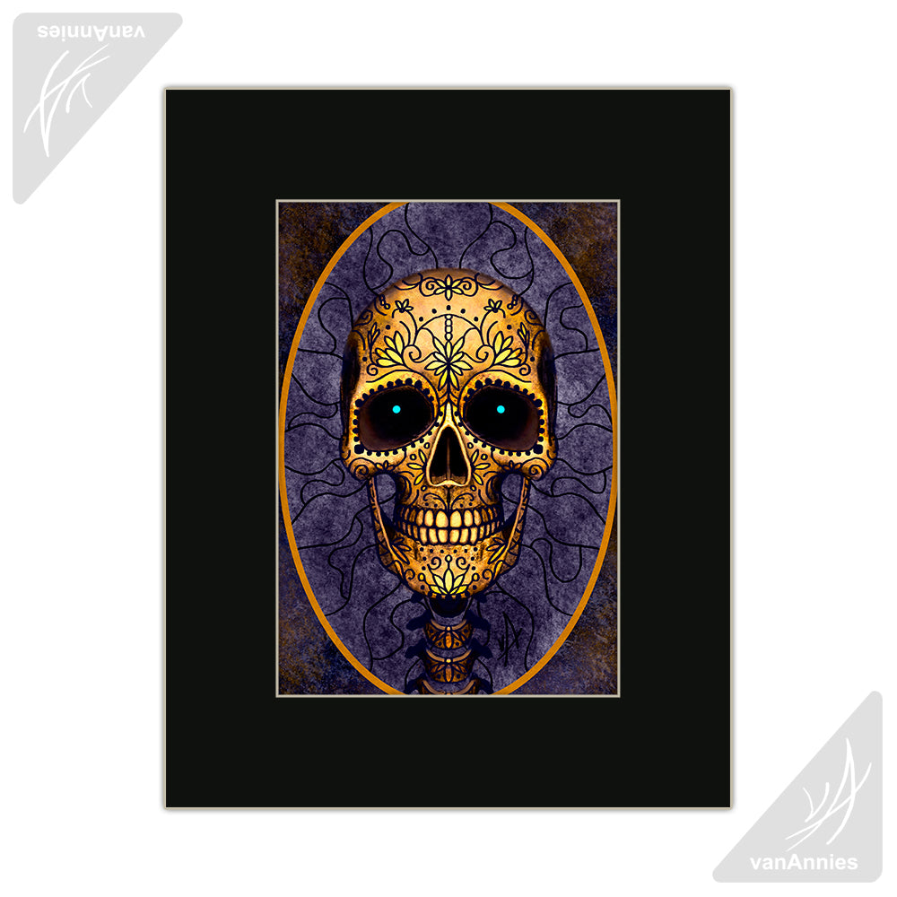 Mirthful Muerto Matted Print