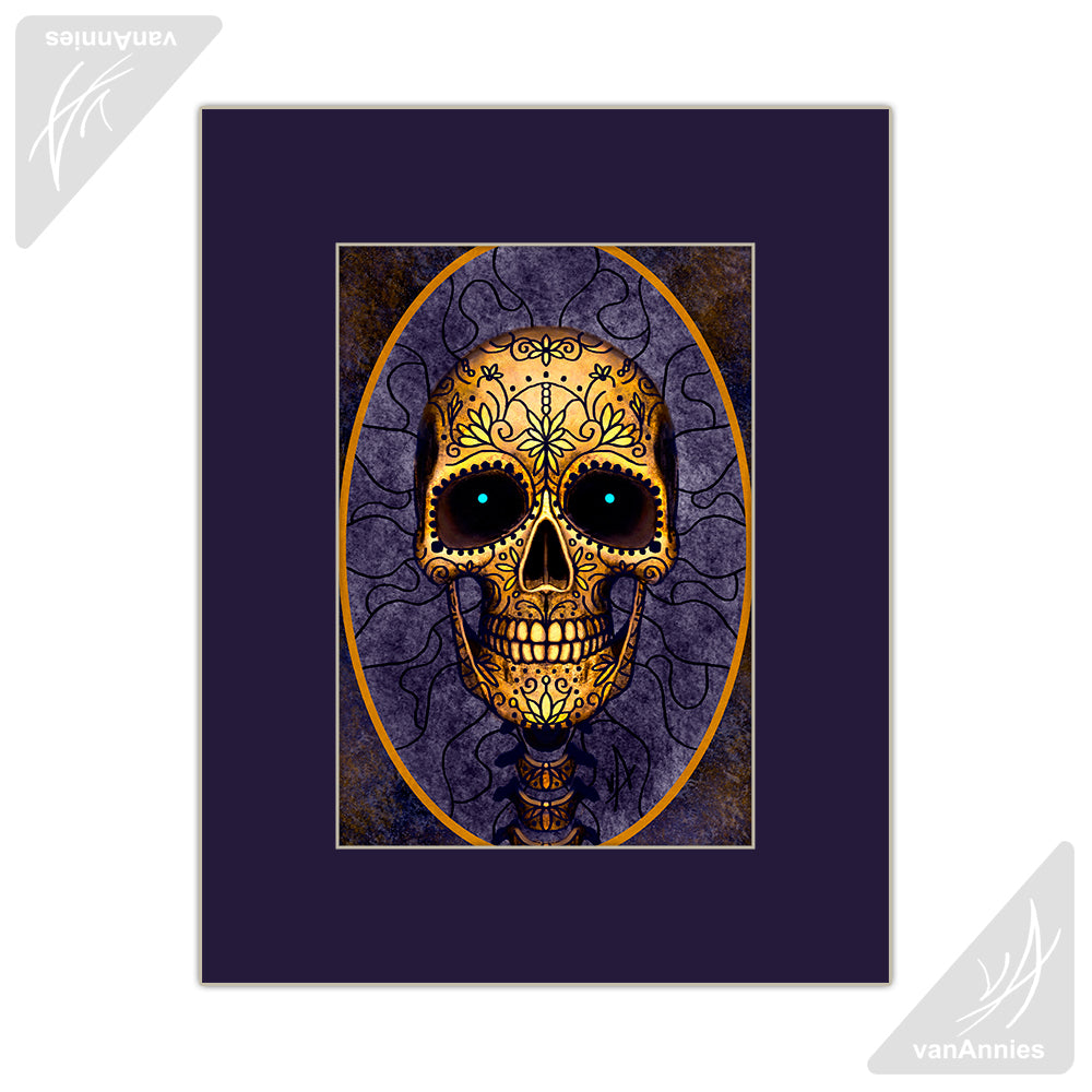 Mirthful Muerto Matted Print