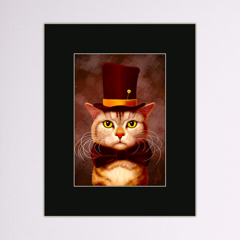 Mr Twisty! Dapper Cat Matted Print