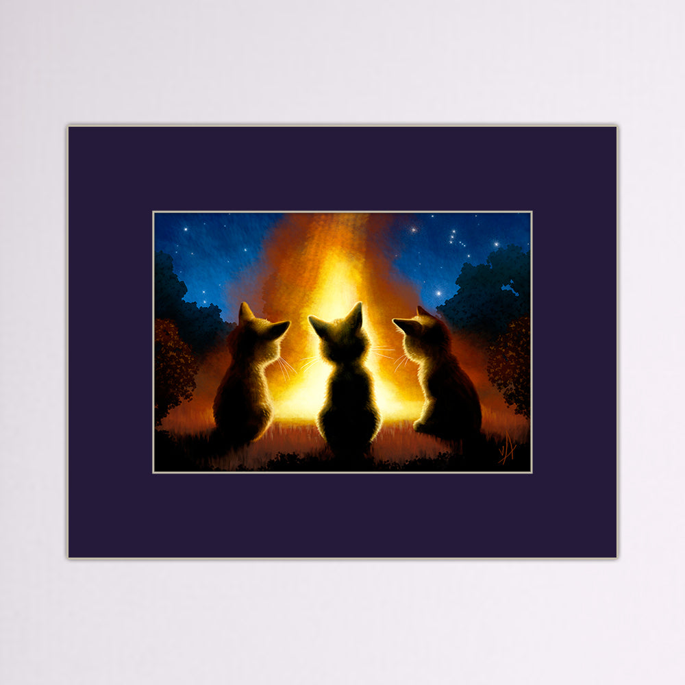 Orion's Fire Matted Print