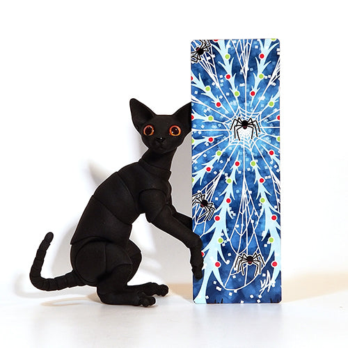 Spiders of Yule! Metal Bookmark