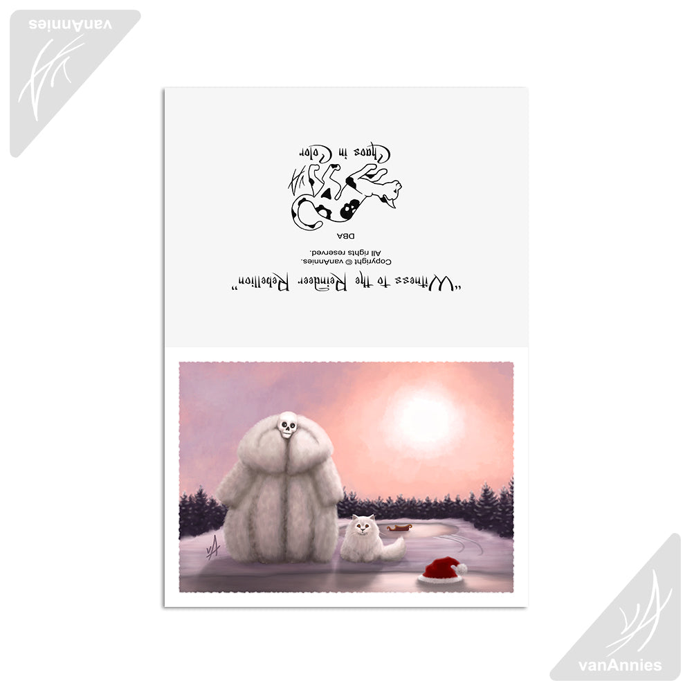 Witness to the Reindeer Rebellion 5x7 Art Card Print