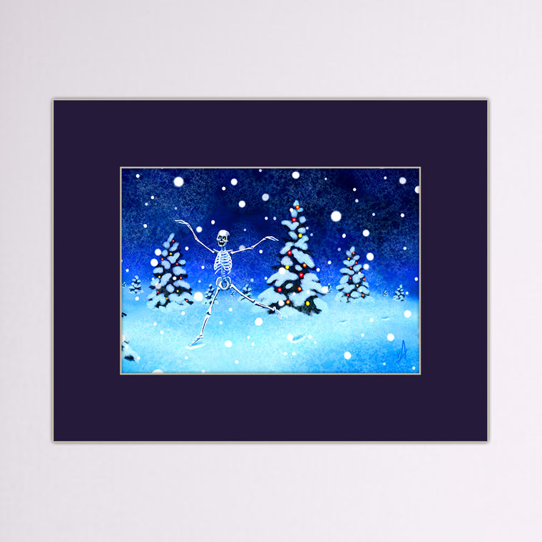 Yule Nacht Matted Print