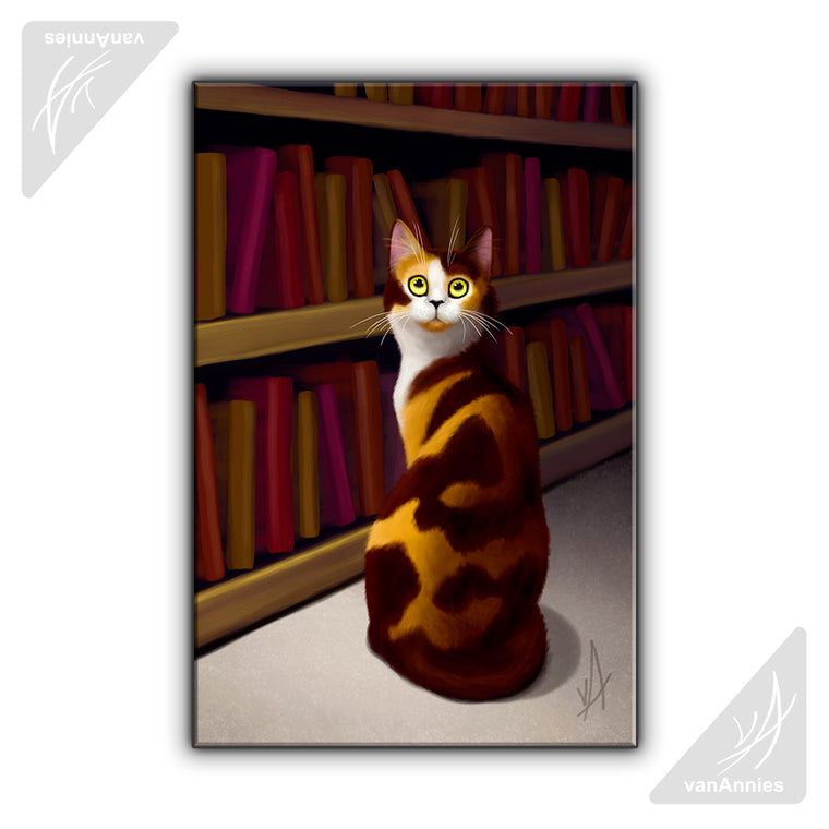 Lovely Librarian Wrapped Canvas Print