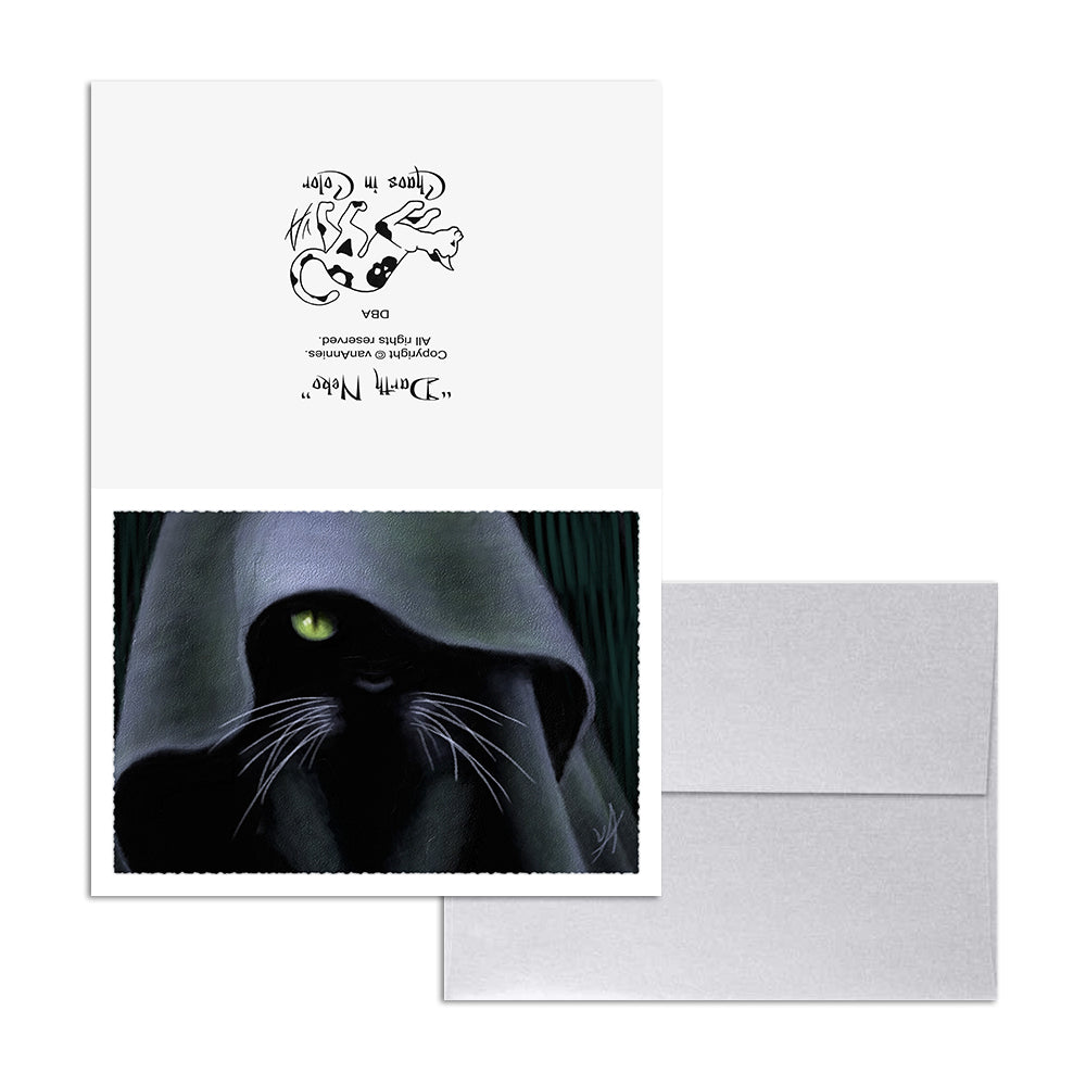 Darth Neko 5x7 Art Card Print