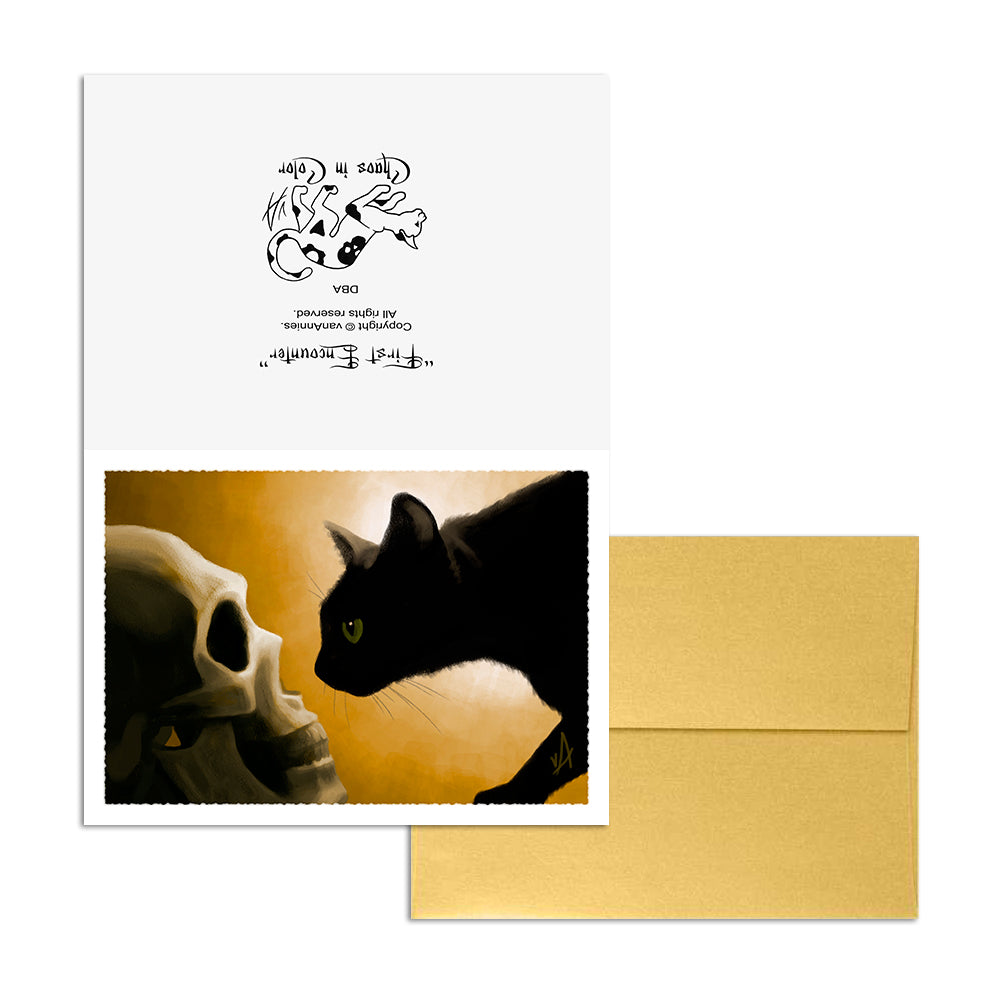First Encounter 5x7 Art Card Print
