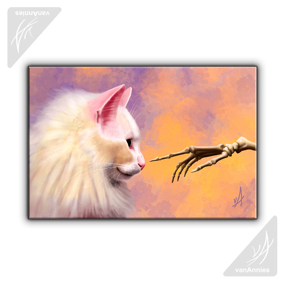 Nose Boop Wrapped Canvas Print