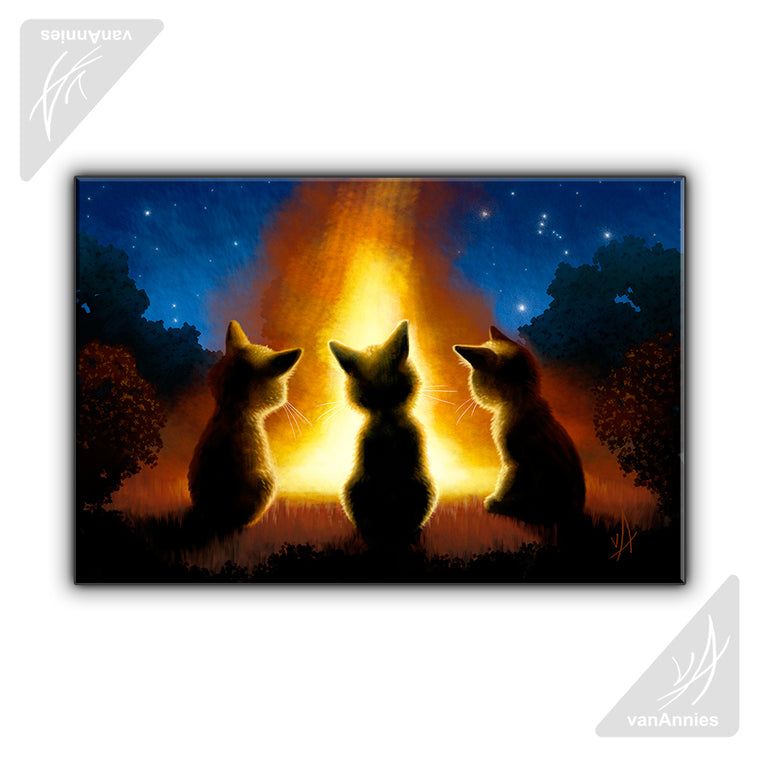 Orion's Fire Wrapped Canvas Print