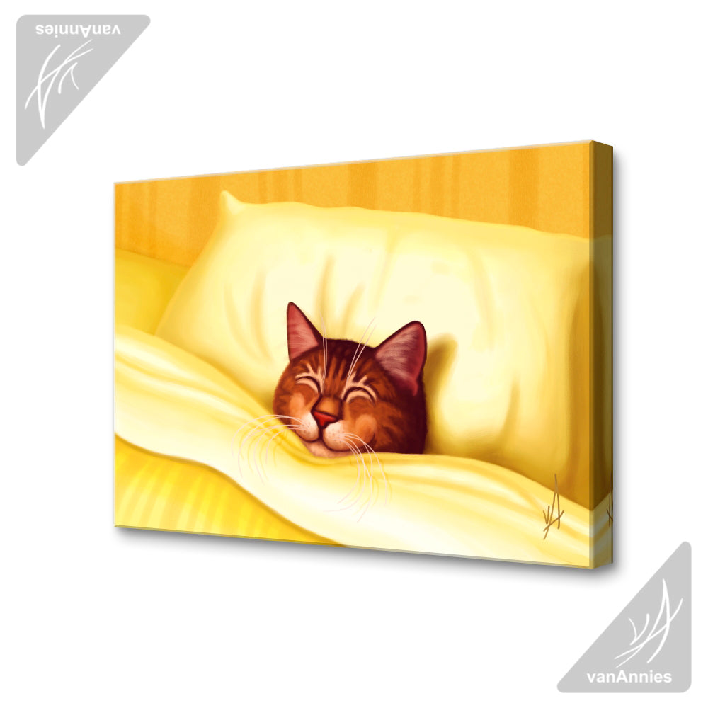 Tucked In Wrapped Canvas Print
