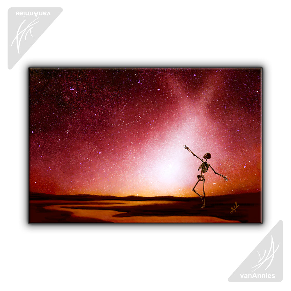 Dancing to the Dust of Mars 18x12 Wrapped Canvas Print