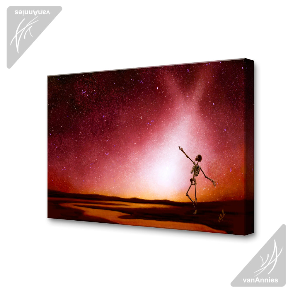 Dancing to the Dust of Mars Wrapped Canvas Print