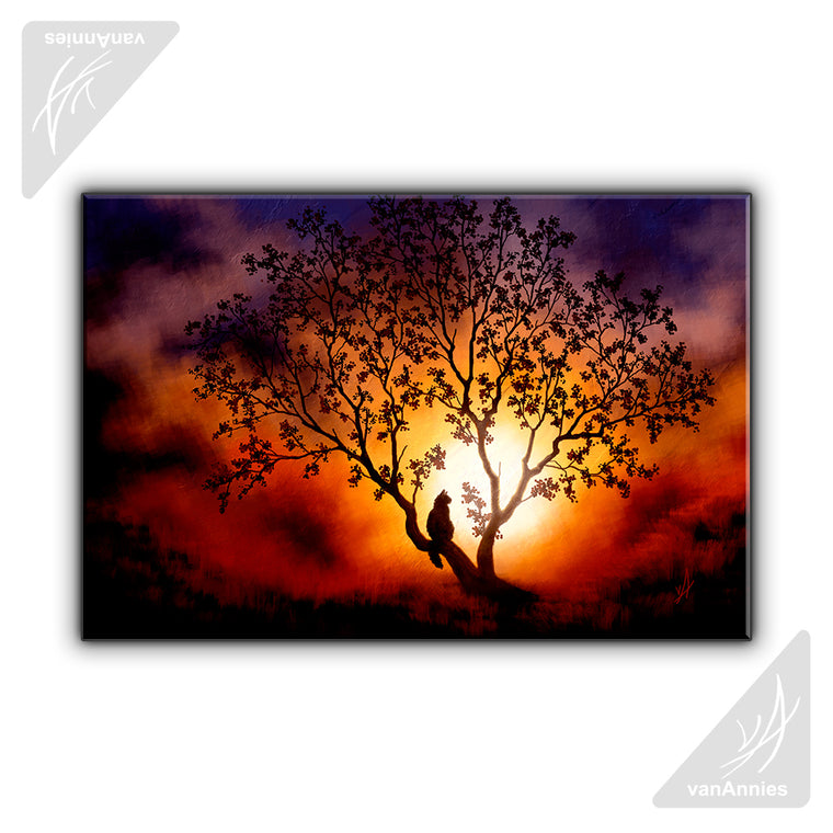 Elwyn at the End of the World Wrapped Canvas Print