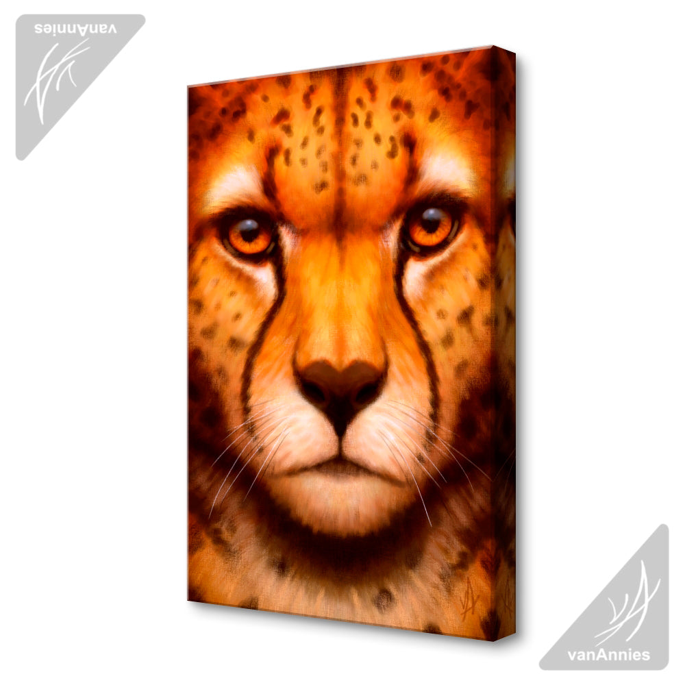 Jubatus (Cheetah) Wrapped Canvas Print