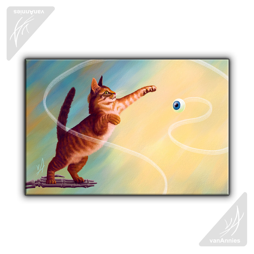 Flyball 18x12 Wrapped Canvas Print