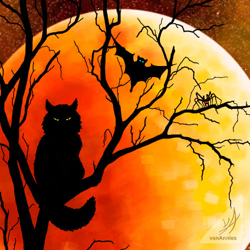 Lunar Alignment 10x10 Wrapped Canvas Print