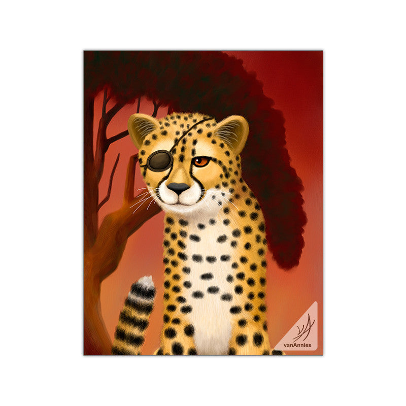 Cheetah Twins 11x14 Glossy Print Set
