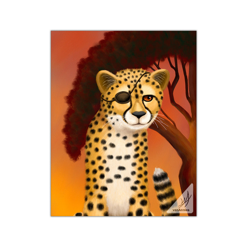 Cheetah Twins 11x14 Glossy Print Set
