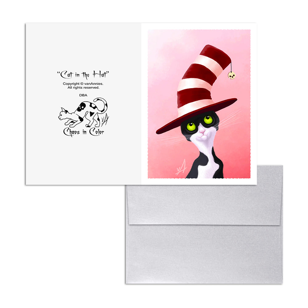 Cat in the Hat 5x7 Art Card Print