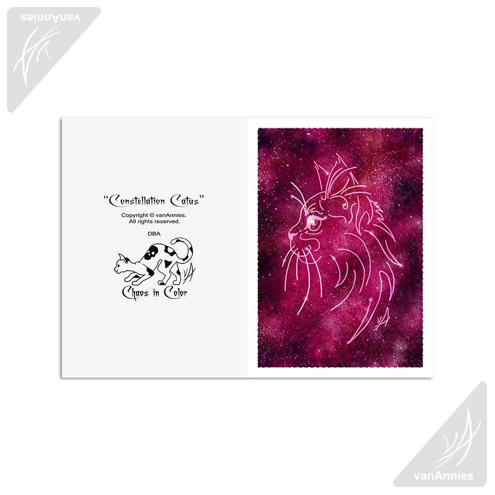 Constellation Catus 5x7 Art Card Print
