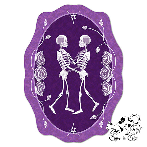 Til Death Do Us Part (Purple Skeletons) Magnet
