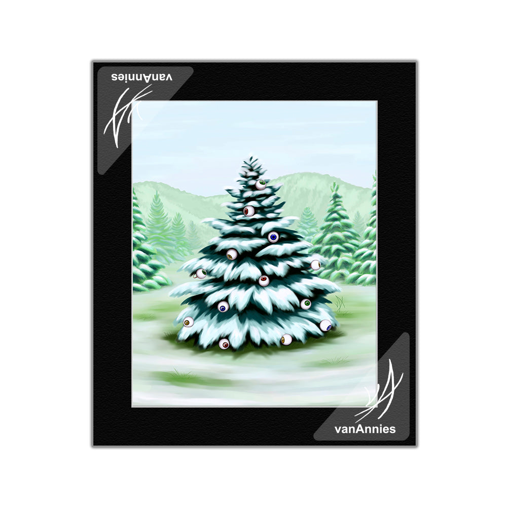 Eyeball Spruce Tree Matted Print
