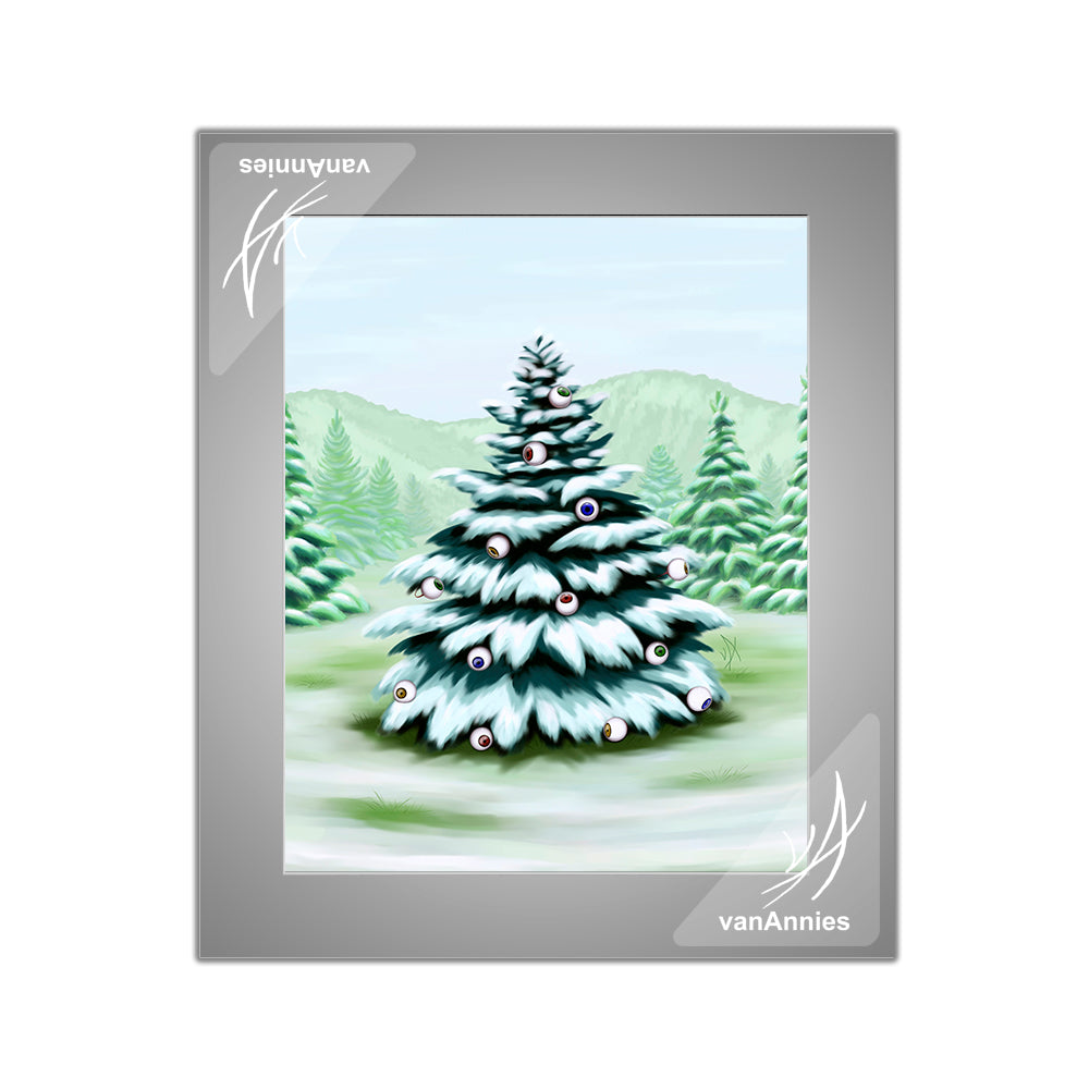 Eyeball Spruce Tree Matted Print