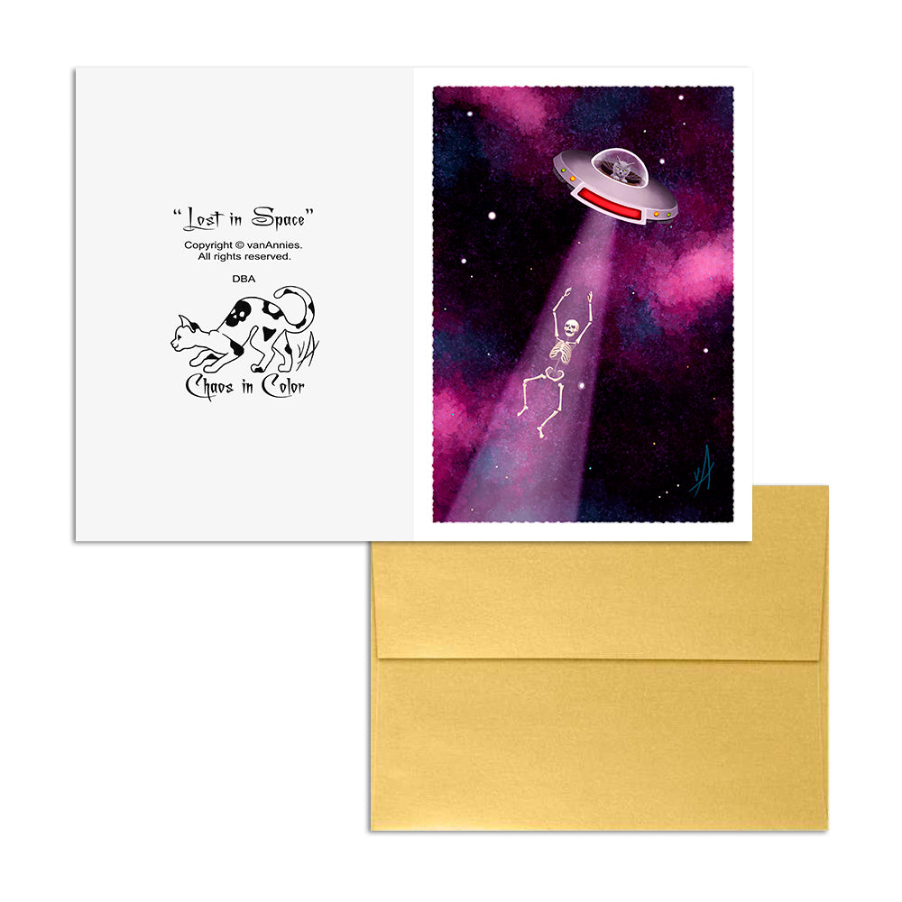 Lost in Space Art Card Print