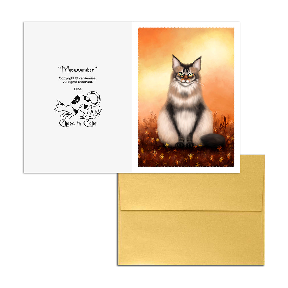 Meowvember Art Card Print