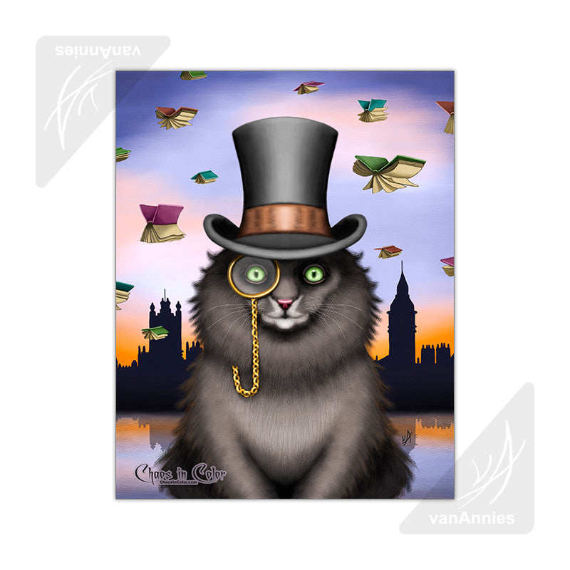Mycroft the Victorian Cat 11x14 Glossy Print