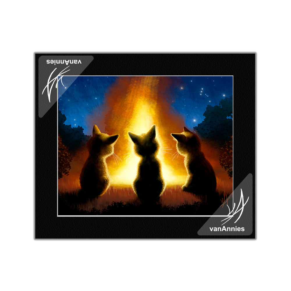 Orion's Fire Matted Print