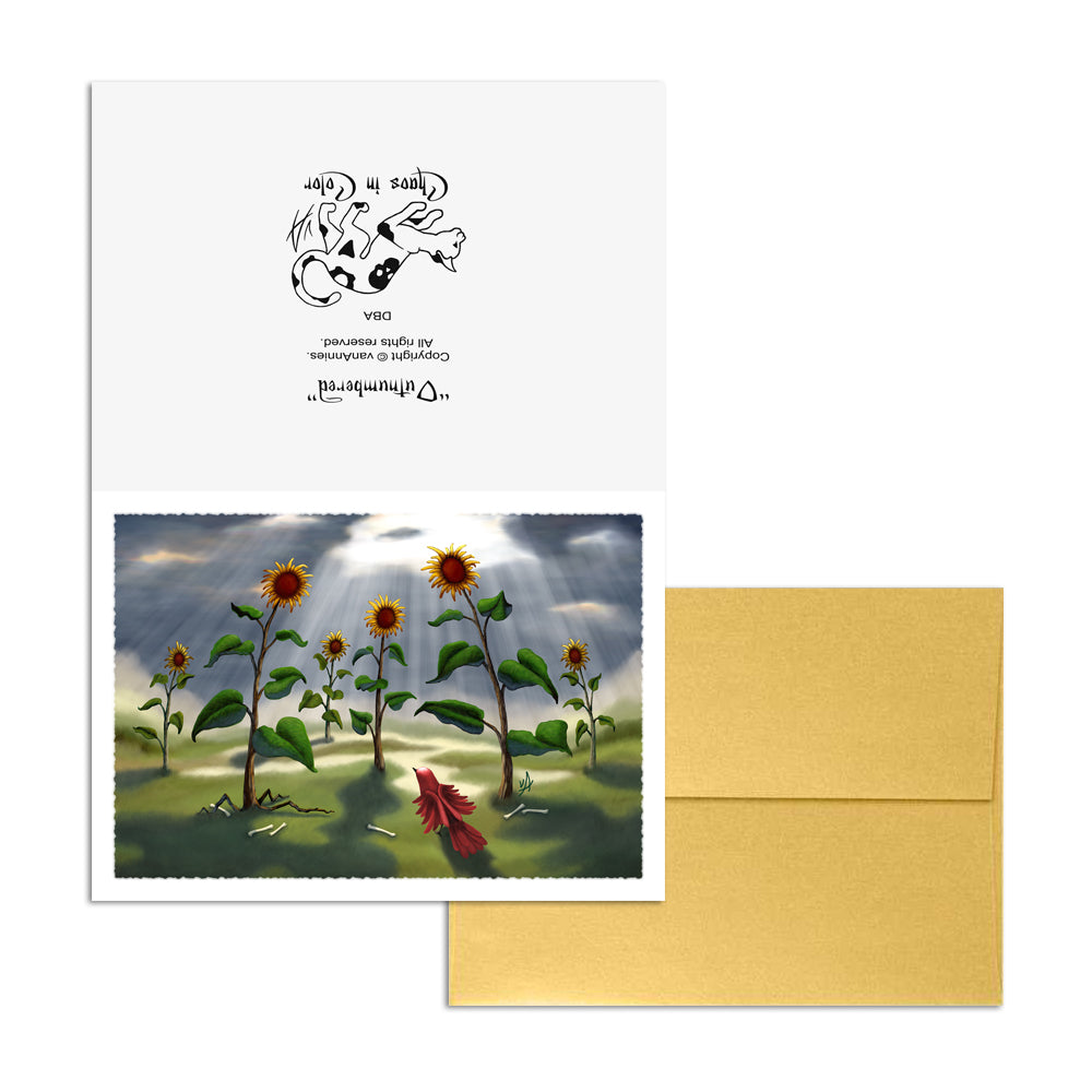 Outnumbered (Revenge of the Sunflowers) 5x7 Art Card Print