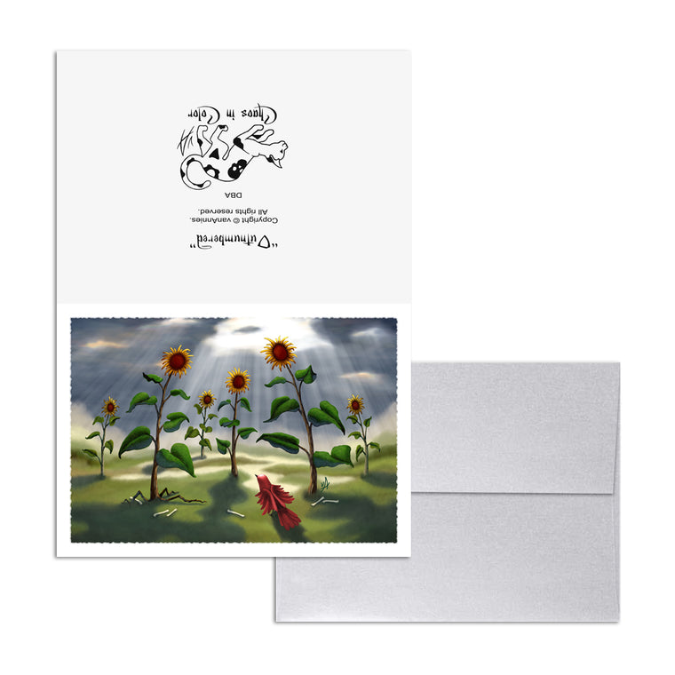 Outnumbered (Revenge of the Sunflowers) 5x7 Art Card Print