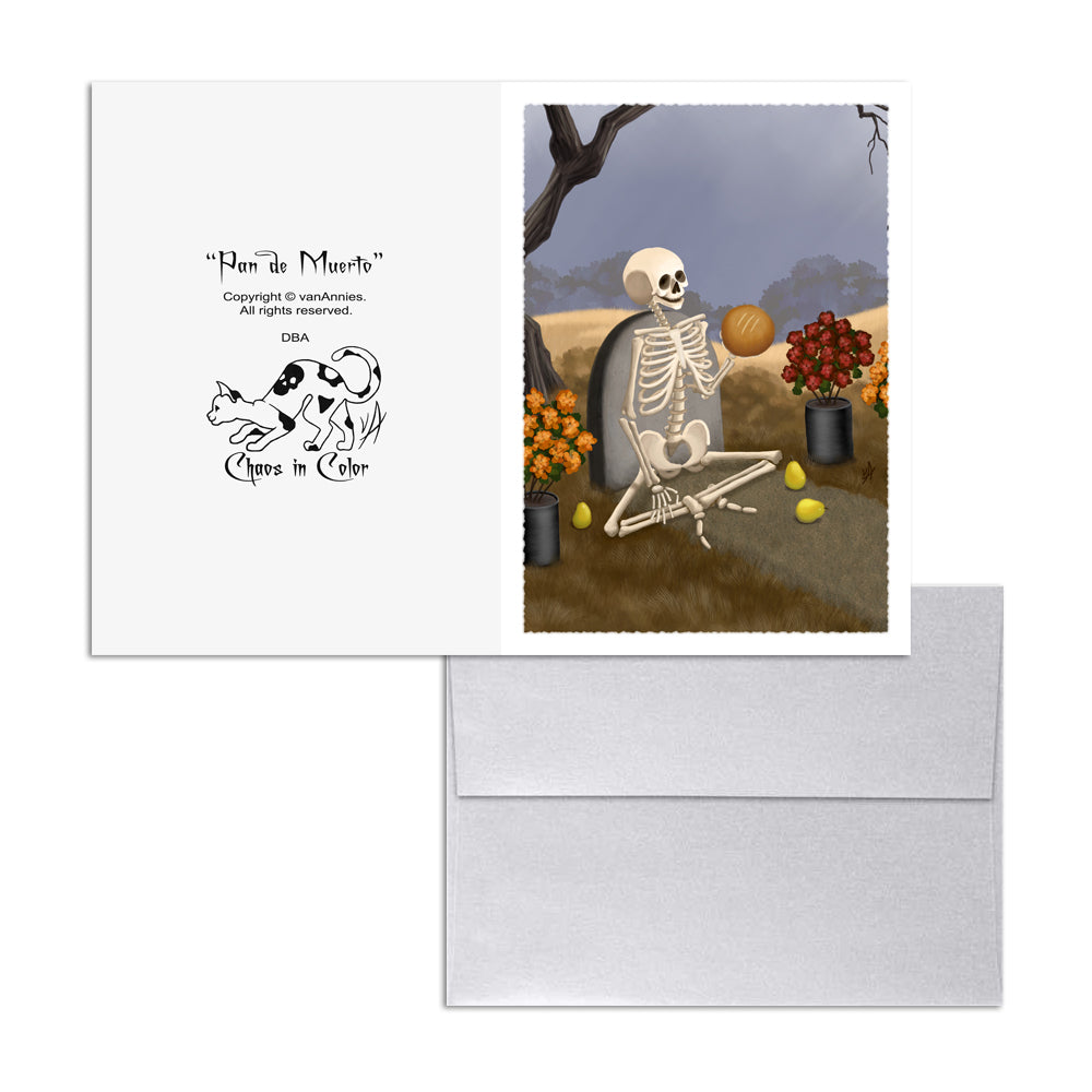 Pan de Muerto (Bread of the Dead) 5x7 Art Card Print