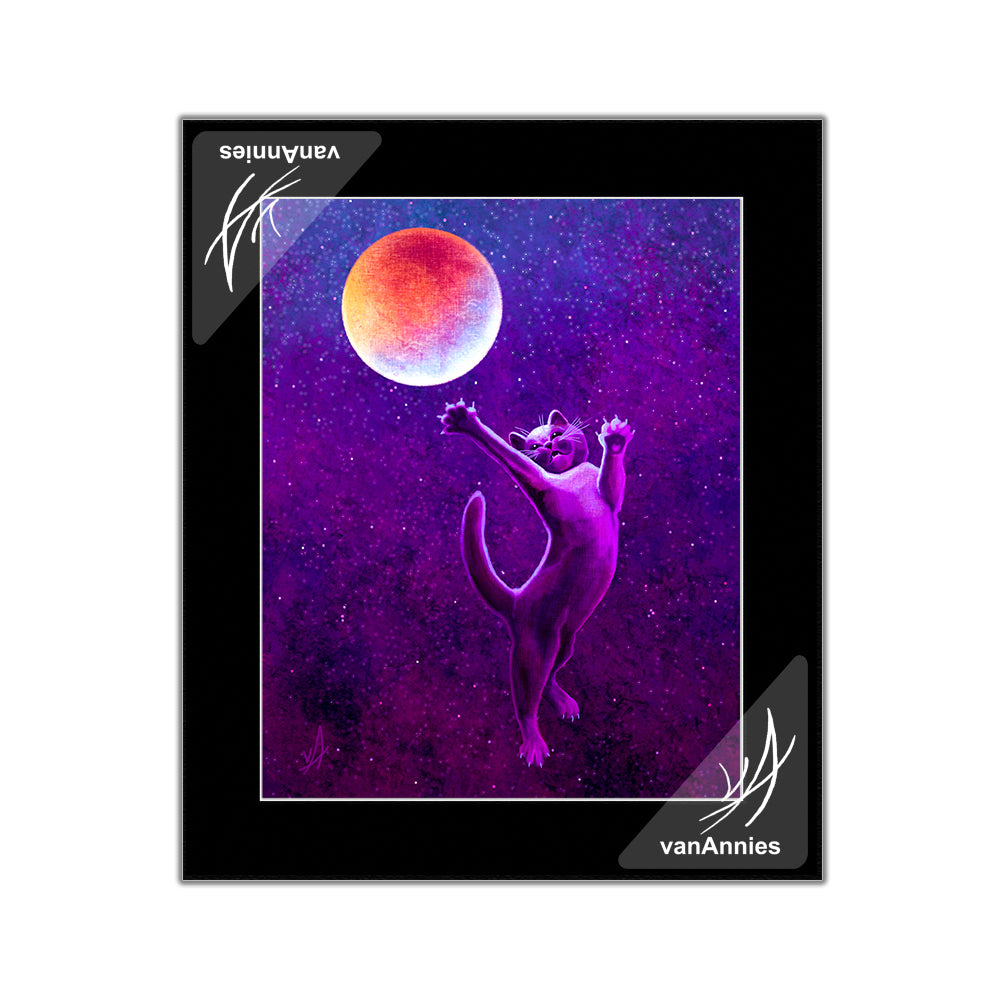 Red Moon Madness Matted Print
