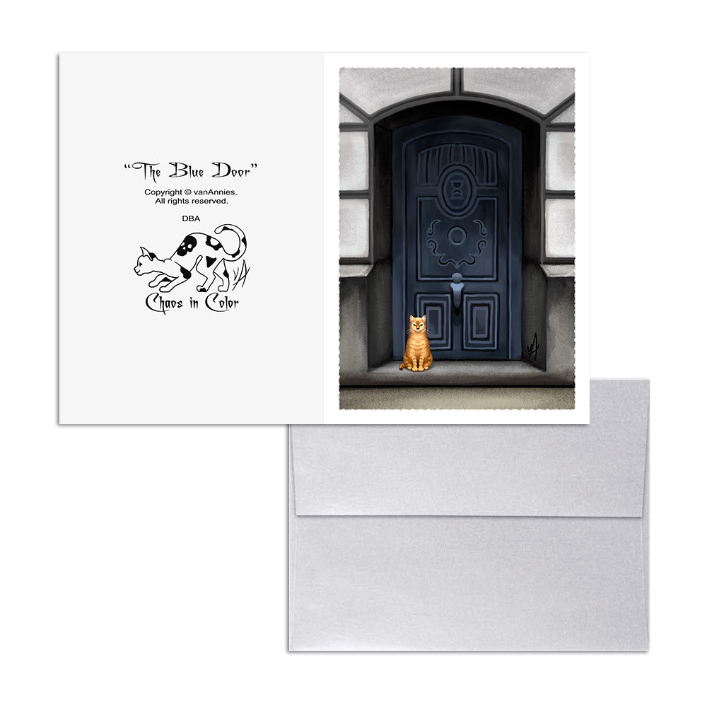 The Blue Door 5x7 Art Card Print