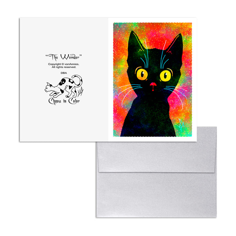 Black Cat Painting // Giclee Print // Black Cat // Autumn Color //  Halloween // Cat Art // Cat Decor // Cat Wall Art // Digital Art // Cats 