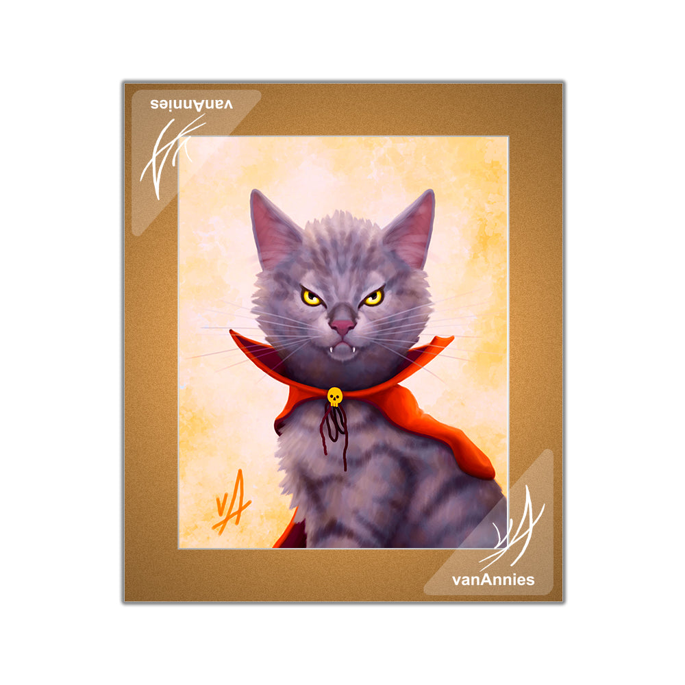 Vladdy Cat Matted Print