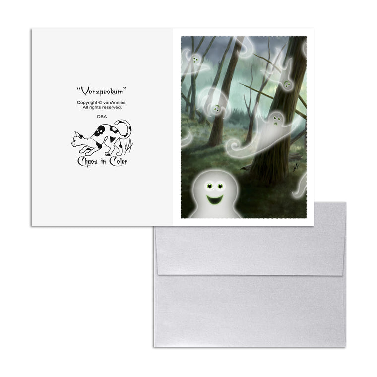 Vorspookum (Ghosts in Forest) 5x7 Art Card Print