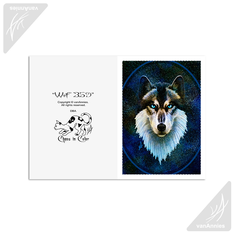 Wolf 359 5x7 Art Card Print