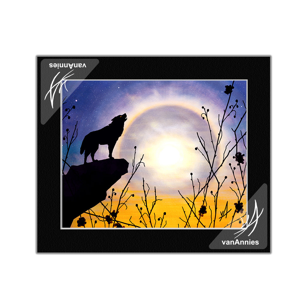 Wolf Moon Matted Print