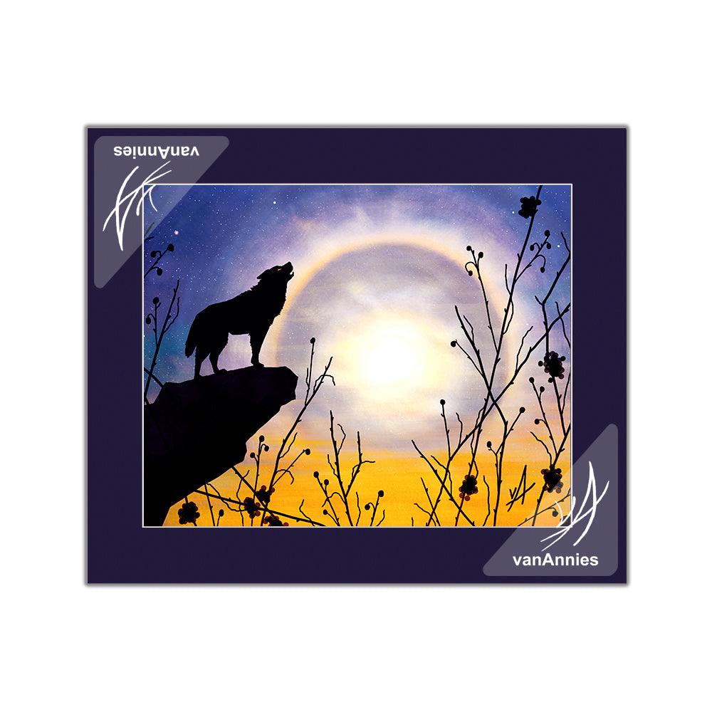 Wolf Moon Matted Print