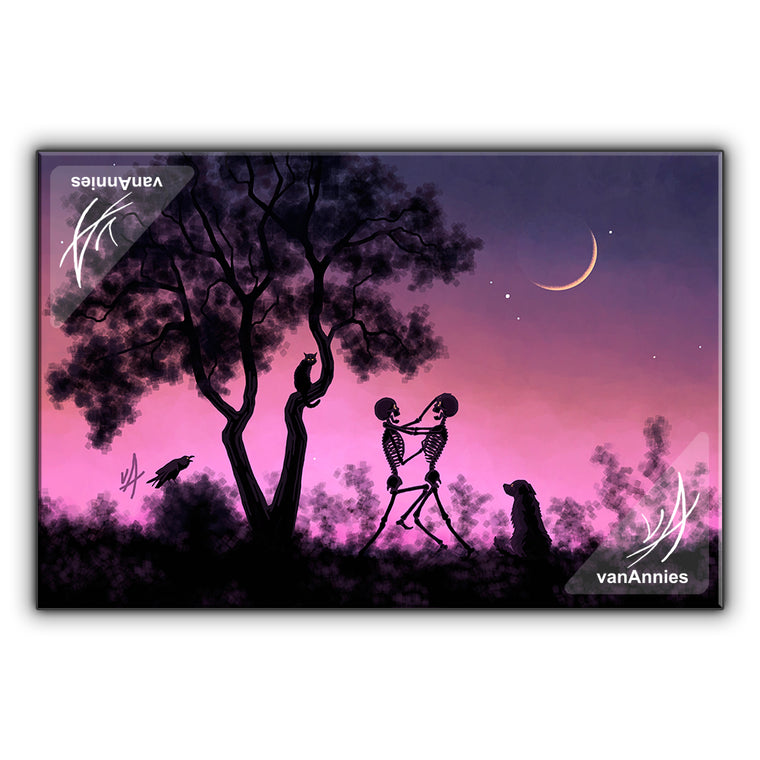 Young Moon Melee Wrapped Canvas Print
